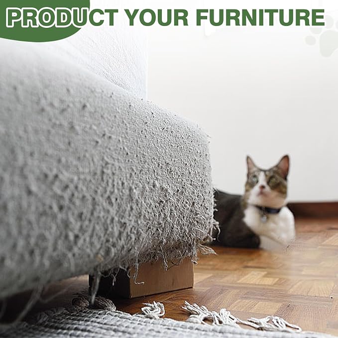 40'' Tall Cat Scratching Post Cat Tree, 3 Curved Design Palm Tree Cat - Image 7