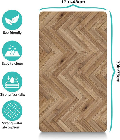 Pet Feeding Mat for Floors Waterproof Dog Mat for Food and Water Absorbent - Image 5