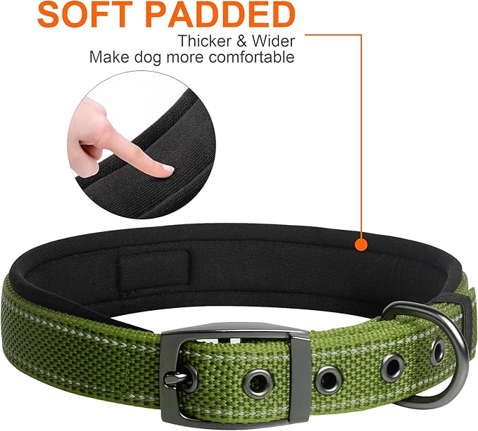 Fida Heavy Duty Dog Collar for Medium Dogs, Ultra Comfortable Soft Neoprene - Image 4