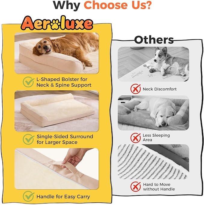 Dog Bed Large Sized Dogs, XXL Orthopedic Dog Bed - Image 3