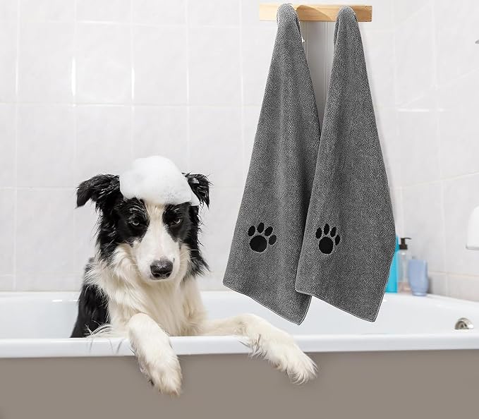 Microfiber Dog Towels for Drying Dogs, Super Absorbent and Soft Pet Grooming - Image 5
