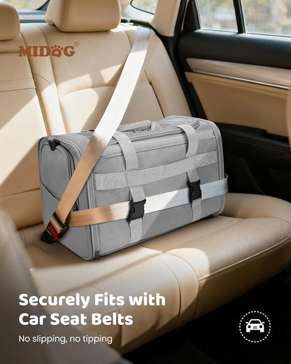 MIDOG Cat Carrier Soft for Small to Medium-Sized Cats, TSA Airline Approved - Image 6
