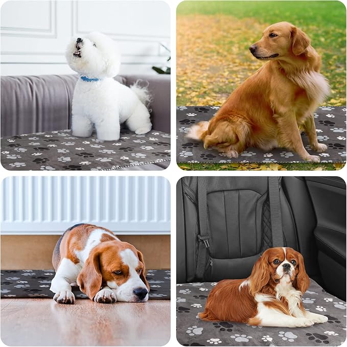 Waterproof Pet Blanket Dog Blankets, Pattern Printing Super Soft Warm Fluffy - Image 6