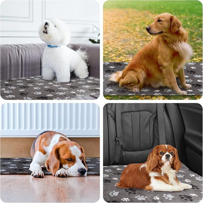Waterproof Pet Blanket Dog Blankets, Pattern Printing Super Soft Warm Fluffy - Image 6