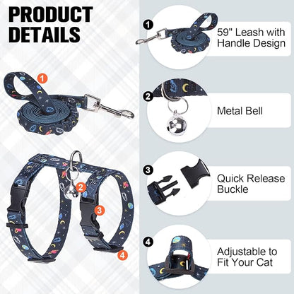 BEAUTYZOO Cat Harness and Leash Set Escape Proof - Image 2
