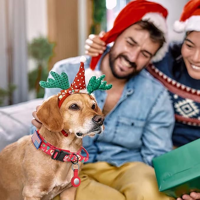 DAGANXI Christmas Tactical Dog Collar, Adjustable Military Training Nylon Dog - Image 2