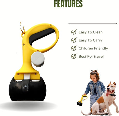 Pet Poop Scooper for Dogs and Cats, Kid-Friendly, Portable & Easy Clean Dog - Image 3