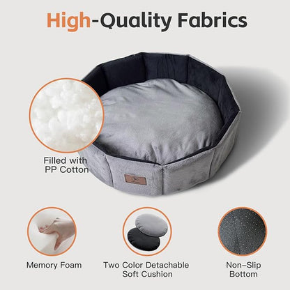 PJYuCien Premium Orthopedic Memory Foam Round Pet Bed - Image 3