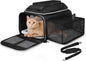Petskd Top and Side Expandable Pet Carrier 17x12x8.5 Inches JetBlue Frontier by Petskd
