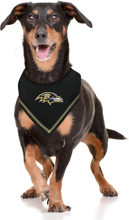 Pets First NFL Baltimore Ravens TIE Bandana, Size Large/X-Large. Dog Bandana - Image 5