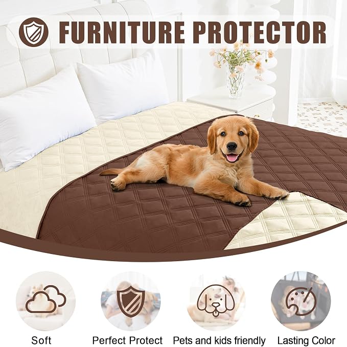 Smiry Waterproof Dog Bed Cover Blanket 30x53, Soft Reversible Pet Blanket - Image 8