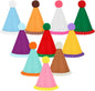 Hxezoc 10 Pcs Mini Birthday Party Hats Multicolor Lovely Crimping Cone Hats by Hxezoc