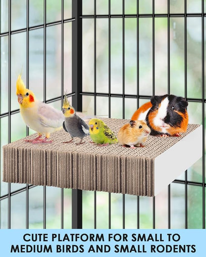 KATUMO Bird Toys, 7.8 Inch Paper Parakeet Shredding Chewing Toys Parrot Perch - Image 6