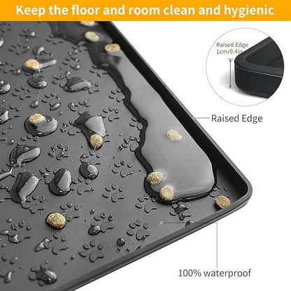 Ptlom Pet Placemat for Dog and Cat, Mat for Prevent Food and Water Overflow - Image 6
