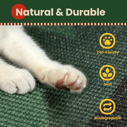 Cat Scratcher Mat, Sisal Cat Scratch Pad, Horizontal Floor Cat Scratching Pads - Image 7