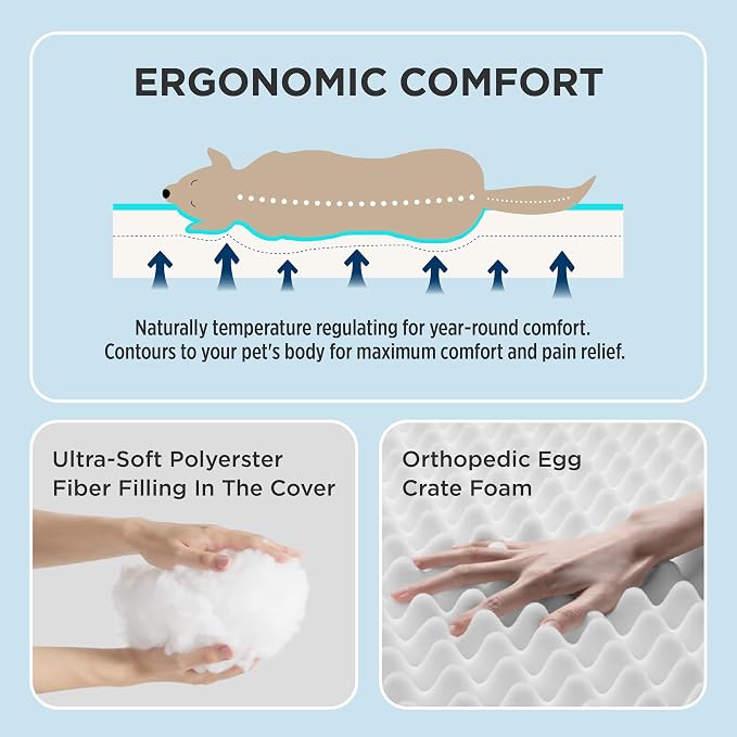Bedsure Cooling Dog Bed for Small Dogs - Image 4