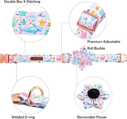 Lionheart glory Dog Collar Flower Pink Dog Collars - Image 2
