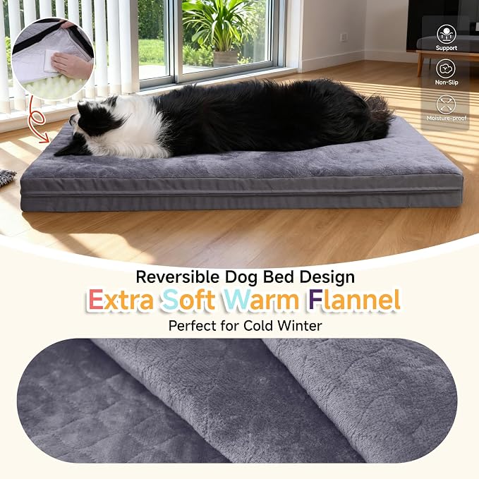 Waterproof Dog Bed for Large Dogs, Outdoor Orthopedic XL Dog Bed - Image 3