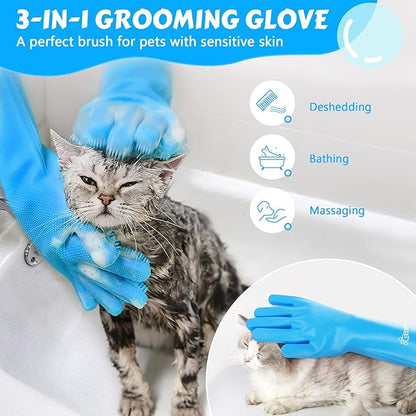 Pecute Pet Grooming Gloves - Image 2