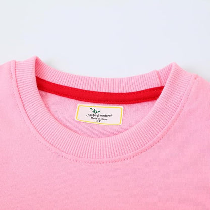 Toddler Baby Girls Cotton Sweater, Long Sleeve Crewneck Sweatshirt Pullover - Image 4