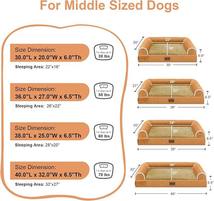 Medium Large Dog Bed Orthopedic Washable: Beds Bolster Medium Large Sized Dog - Image 6