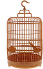 VILLCASE Round Bird Cage for Small Birds, 9.8" X 17.6 “ Plastic Travel Carrier by VILLCASE
