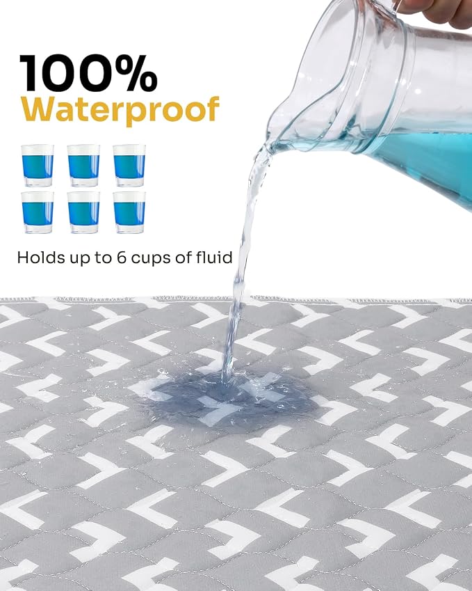 Non-Slip Bed Pads for Incontinence Washable, Waterproof Bed Pads, Bed Wetting - Image 4