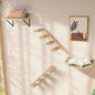 Wall Mounted Cat Shelves Stairs Set, 4 Piece Wood Cats Wall Furniture by PELUOMOZ