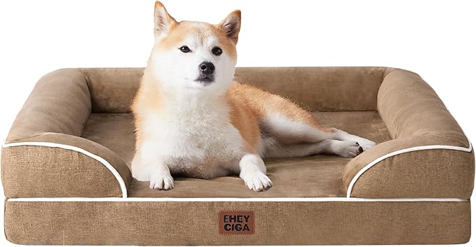 EHEYCIGA Orthopedic Dog Beds for Large Dogs, Waterproof Memory Foam Large Dog by EHEYCIGA