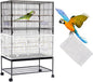 Daoeny Large Bird Cage Cover, Bird Cage Seed Catcher, Adjustable Soft Nylon by Daoeny