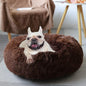 Calming Donut Dogs Beds for Small Dogs Washable, 23inch Plush Round Pet Bed for by nononfish