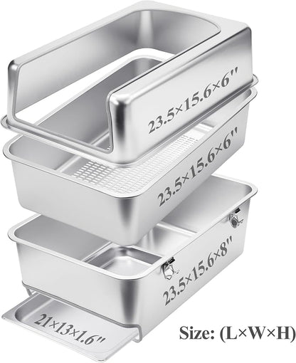 8" Sifting Pull-Out Cat Litter Box - Image 3