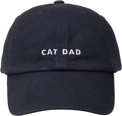 Cat Mom & Dad Hats for Proud Cat Parents | for Men & Women | Embroidered Text by Hatphile