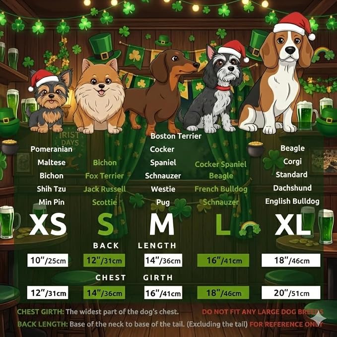 St. Patrick's Day Dog Dress Custom Name Puppy Outfit - Image 3