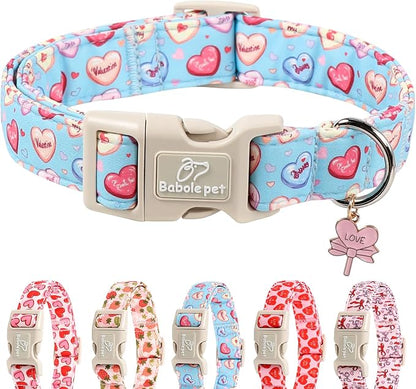 Valentines Dog Collar for Large Dogs by Babolepet