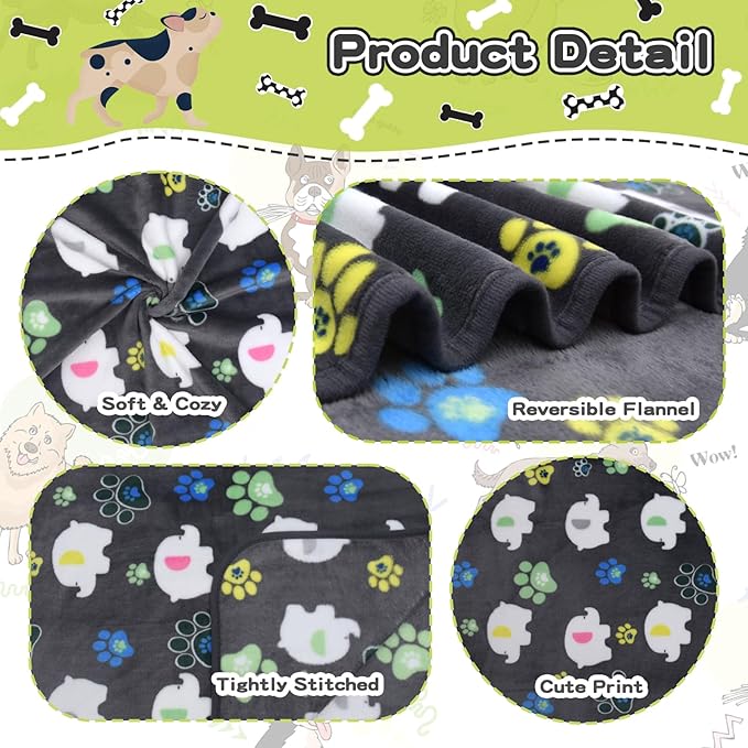 Rezutan 1 Pack 3 Dog Blanket for Large Dogs, 41x31 inch for Medium Soft Fluffy - Image 3