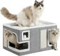 Large Cat Houses for Indoor Cats, Extra Wide Cat Cave Bed by Unknown