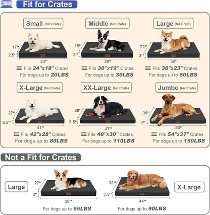Outdoor Extra Large Dog Bed, Jumbo Waterproof Dog Bed - Image 6