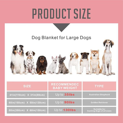 Dog Blankets for Large Dogs, Washable Pet Blanket, Soft Crate Bed - Image 6