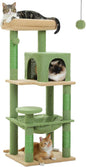 Cactus Cat Tree for Indoor Cats, 45.7" Multi-Level Cat Tower by MUTTROS