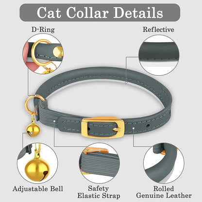 OOPSDOGGY Rolled Leather Cat Collar - Image 4