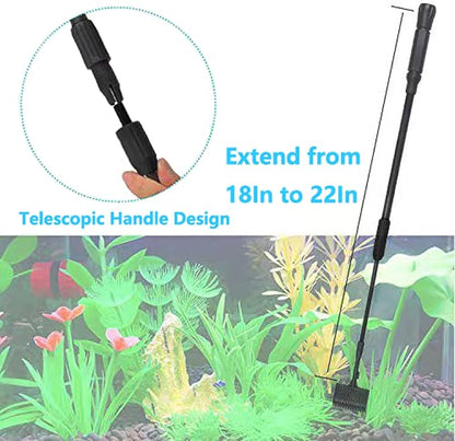 Carefree Fish 7IN1 Aquarium Cleaning Tools Long Handle Adjustable Length - Image 3