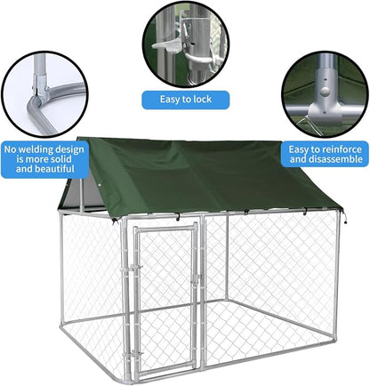 Heavy Duty 80" Outdoor Dog Kennel - Image 4