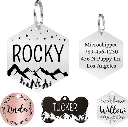 Ultra Joys Stainless Steel Pet ID Tag by UltraJoys