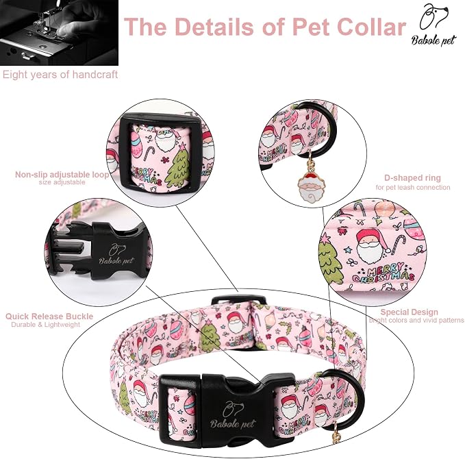 Christmas Dog Collar for Large Dogs - Image 4