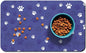 Dog Food Mat, Absorbent Water Bowl Mats Cat Pet Feeding Placemats Dark Blue 12 by Zoeeya