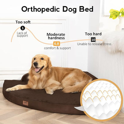 Large Orthopedic Dog Bed with Sides XXXL Dog Beds with Removable Washable Cover - Image 2