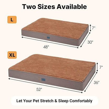 Veehoo Orthopedic Memory Foam Dog Bed, 7 Inch Thick Extra Large XXL Dog Bed - Image 4