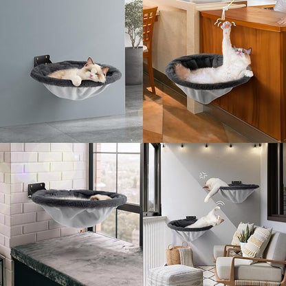 Cat Hammock Wall Mounted, Foldable & Stable Cat Beds- Breathable Cats Wall - Image 6