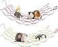 2 Pack Hanging Rat Rope Net, Bird Swing Toy, Parrot Climbing Ladder Bridge by Oooct
